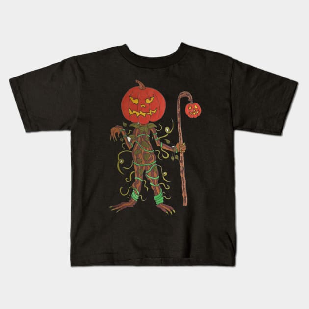 Scarecrow Kids T-Shirt by Loose Tangent Arts